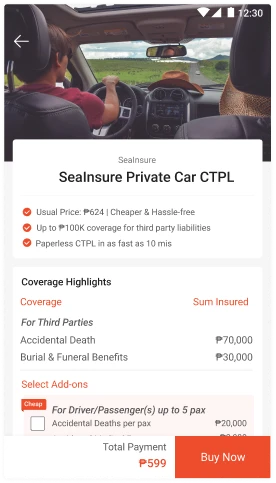 Insurance Details Page